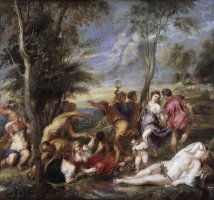 Bacchanal at Andros by Peter Paul Rubens