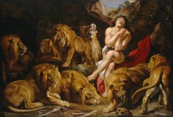 Daniel And The Lions Den by Peter Paul Rubens