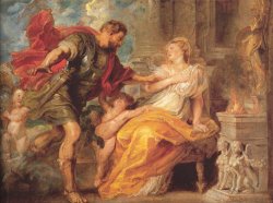 Mars And Rhea Silvia by Peter Paul Rubens