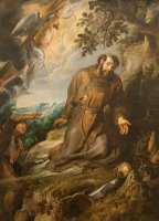 St. Francis Of Assisi Receiving The Stigmata by Peter Paul Rubens