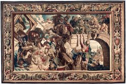 Tapestry Showing The Triumph of Constantine Over Maxentius at The Battle of The Milvian Bridge by Peter Paul Rubens