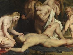 The Death of Adonis with Venus, Cupid, And The Three Graces, (detail) by Peter Paul Rubens