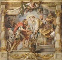 The Meeting of Abraham And Melchizedek by Peter Paul Rubens
