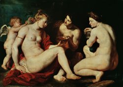 Venus, Cupid, Bacchus And Ceres by Peter Paul Rubens