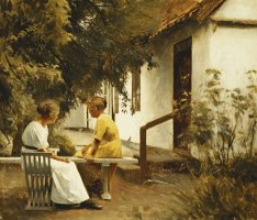 In The Garden by Peter Vilhelm Ilsted
