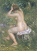 A Bather by Pierre Auguste Renoir