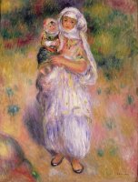 Algerian Woman and Child by Pierre Auguste Renoir