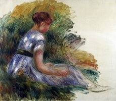 Alice Gamby in The Garden by Pierre Auguste Renoir