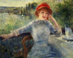Alphonsine Fournaise by Pierre Auguste Renoir
