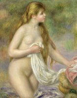 Bather with Long Hair by Pierre Auguste Renoir