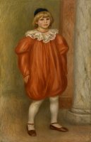 Claude Renoir in Clown Costume by Pierre Auguste Renoir