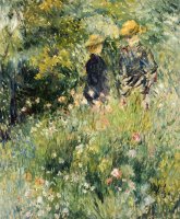 Conversation in a Rose Garden by Pierre Auguste Renoir