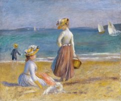 Figures on The Beach by Pierre Auguste Renoir