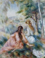 In The Meadow by Pierre Auguste Renoir