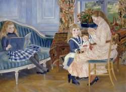 L'apres Midi Des Enfants a Wargemont by Pierre Auguste Renoir