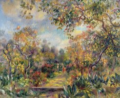 Landscape at Beaulieu by Pierre Auguste Renoir