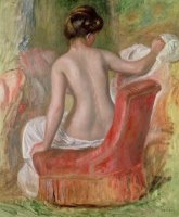 Nude in an Armchair by Pierre Auguste Renoir