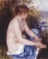 Petite Nu Bleu (little Blue Nude) by Pierre Auguste Renoir