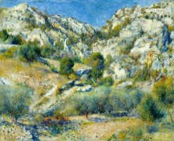 Rocky Crags at L'estaque by Pierre Auguste Renoir
