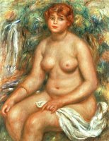 Seated Bather by Pierre Auguste Renoir