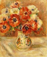 Still Life with Anemones by Pierre Auguste Renoir