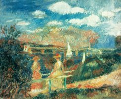 The banks of the Seine at Argenteuil by Pierre Auguste Renoir