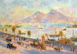 The Bay of Naples with Vesuvius in the Background by Pierre Auguste Renoir