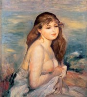 The Blonde Bather by Pierre Auguste Renoir