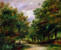 The road near Cagnes by Pierre Auguste Renoir
