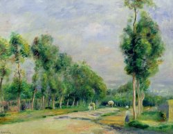 The Road To Versailles At Louveciennes by Pierre Auguste Renoir