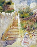 The Steps, Algiers by Pierre Auguste Renoir