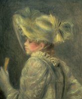 The White Hat by Pierre Auguste Renoir
