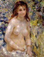 Torso effect of sunlight by Pierre Auguste Renoir