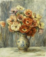 Vase D'anemones by Pierre Auguste Renoir