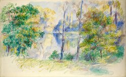 View of a Park by Pierre Auguste Renoir