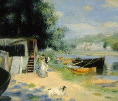 View of Bougival by Pierre Auguste Renoir