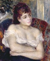 Woman in an Armchair by Pierre Auguste Renoir