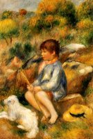 Young Boy by a Brook by Pierre Auguste Renoir