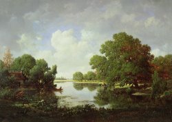 Early Summer Afternoon by Pierre Etienne Theodore Rousseau