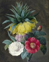 Four Peonies And a Crown Imperial by Pierre Joseph Redoute