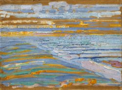 View From The Dunes with Beach And Piers, Domburg by Piet Mondrian