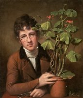 Rubens Peale with a Geranium by Rembrandt Peale