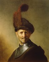 An Old Man In Military Costume by Rembrandt van Rijn