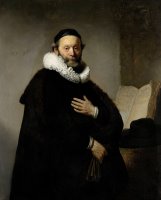 Portrait of Johannes Wtenbogaert (15571644), Remonstrant Minister by Rembrandt