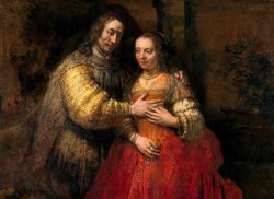 Portrait of Two Figures From The Old Testament, Known As 'the Jewish Bride' by Rembrandt