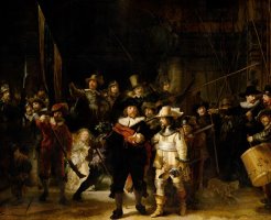 The Company of Frans Banning Cocq And Willem Van Ruytenburch, Known As The 'night Watch' by Rembrandt