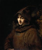 Titus Van Rijn in a Monk's Habit by Rembrandt