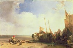 Coastal Scene in Picardy by Richard Parkes Bonington