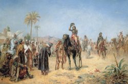 Napoleon Arriving at an Egyptian Oasis by Robert Alexander Hillingford