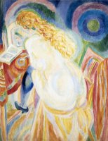 Femme Nue Lisant (female Nude Reading) by Robert Delaunay